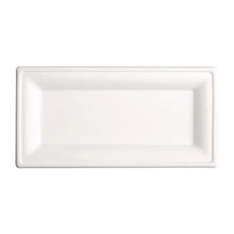 Eco Rectangular Bagasse Plates – 258Mm, 50-Pack (Fc539) 1