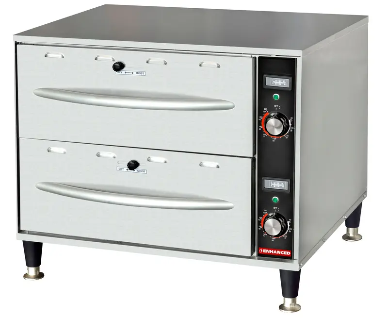 Endw-2-1 Dual-Drawer Food Warmer – 120V Electric Counter-Top Unit 1