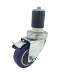 Enhanced 3" Expanding Stem Casters With Brakes – Set Of 4 1