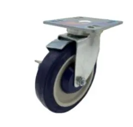 Enhanced 5" Casters With Brakes And Mounting Plates – Set Of 4 1