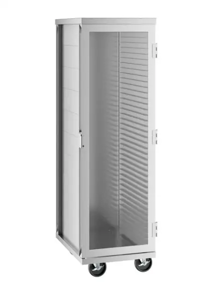 Enhanced C1840-1.5-Gd Full-Size Aluminum Transport Cabinet With Tempered Glass Door 1