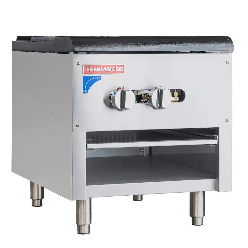 Enhanced Esps-1 Single-Burner Natural Gas Stock Pot Range – 110,000 Btu High-Output Cooktop 1