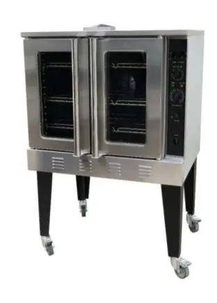 Enhanced Gas Equipment Egco-613 Full-Size Single-Deck Gas Convection Oven – 54,000 Btu, 120V 1