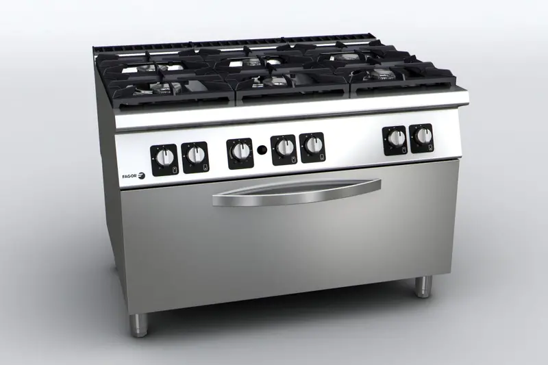 Fagor Kore 900 Series 6-Burner Gas Cooktop With Built-In Gas Oven – C-G961Oph 1