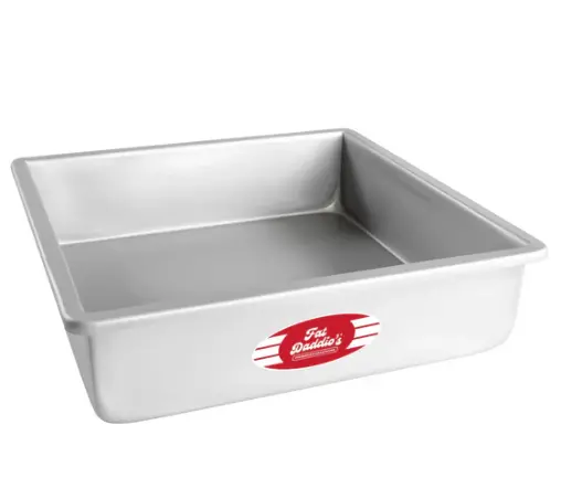 Fat Daddio'S 12-Inch X 12-Inch X 3-Inch Square Anodized Aluminum Cake Pan – Extra-Large Capacity 1