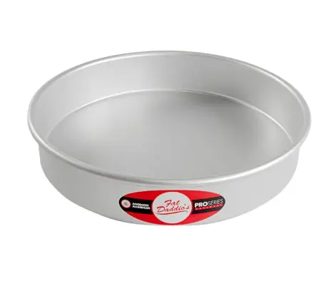 Fat Daddio'S Prd-102 Proseries Standard Round Cake Pan – 10" Diameter × 2" Height, Anodized Aluminum 1