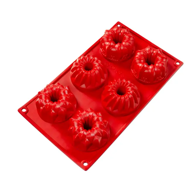 Fat Daddio'S Smf-061 Silicone 6-Cavity Regal Variety Baking Mold 1