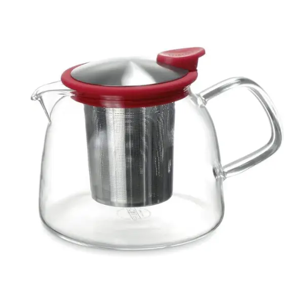 Forlife Curve 24 Oz Glass Teapot With Built-In Infuser – Elegant Bell Shape 1