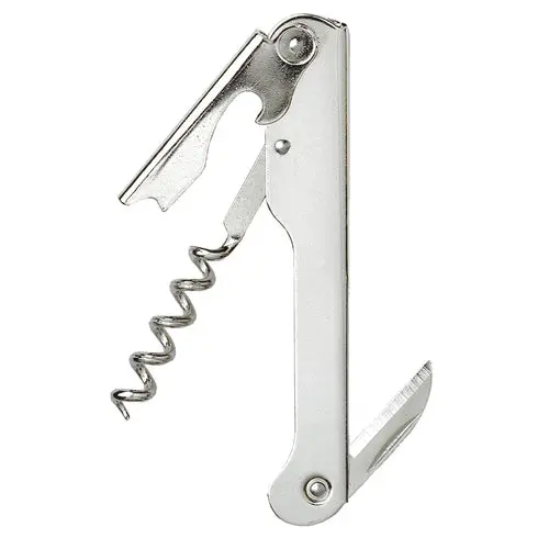 Franmara Nickel-Plated Waiter’S Corkscrew With Straight Blade 1
