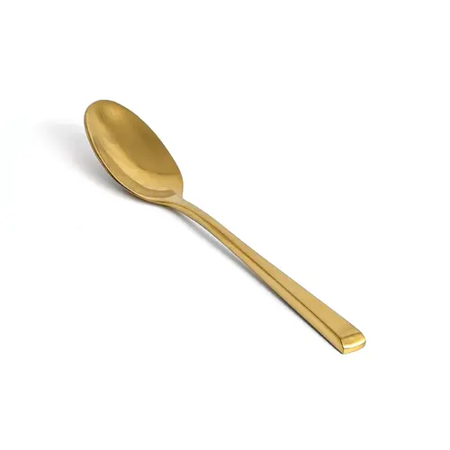 Front Of The House Fts006Gos23 Parker Matte Brass Teaspoon — 7", 18/10 Stainless Steel 1