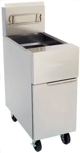 Frymaster Gf14 Natural Gas Floor Fryer – 40 Lb Open-Pot, 100,000 Btu Professional Unit 1