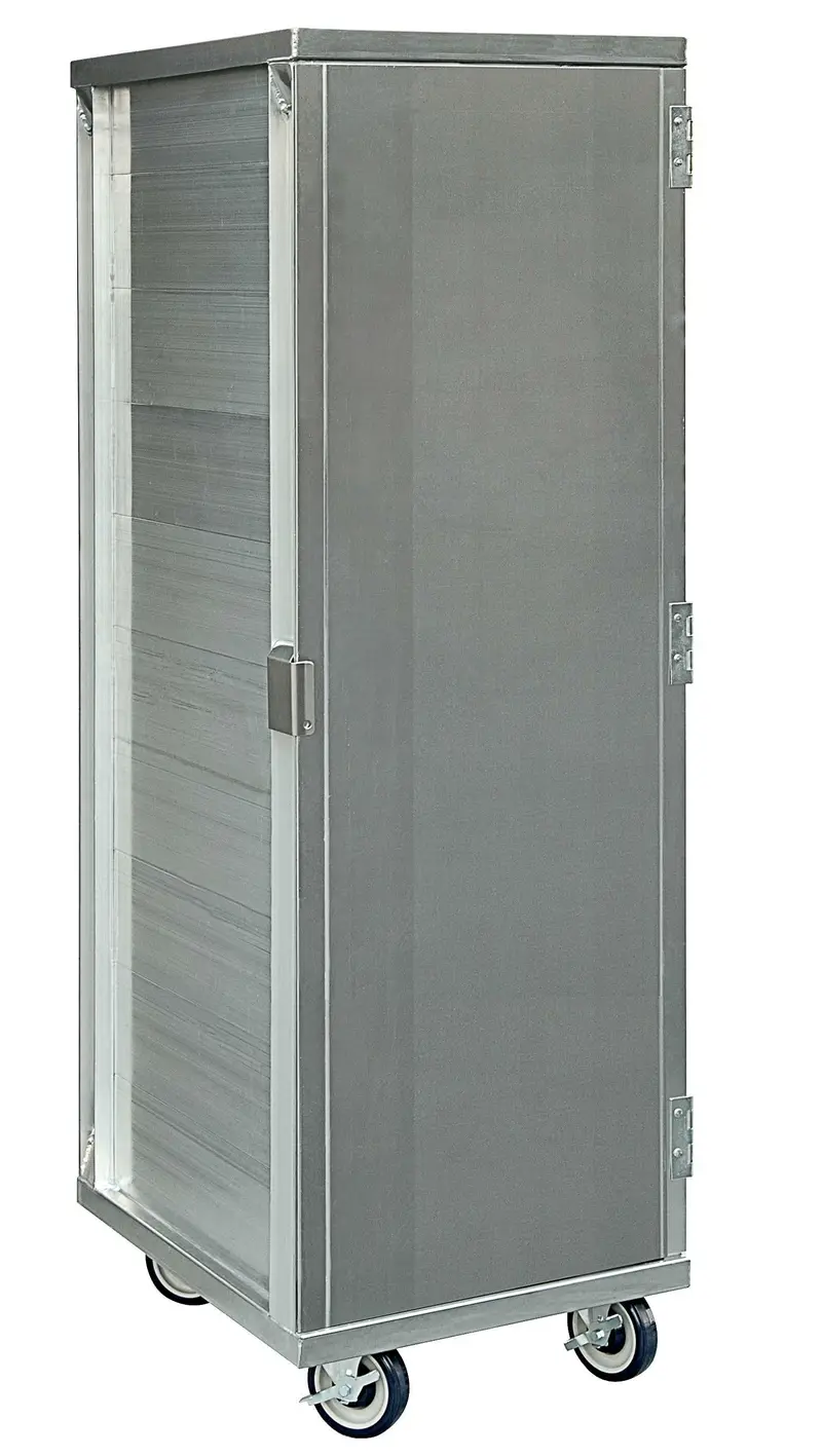 Full-Size Enclosed Transport Cabinet – 40-Pan Capacity, Aluminum Frame + Glass Door 1