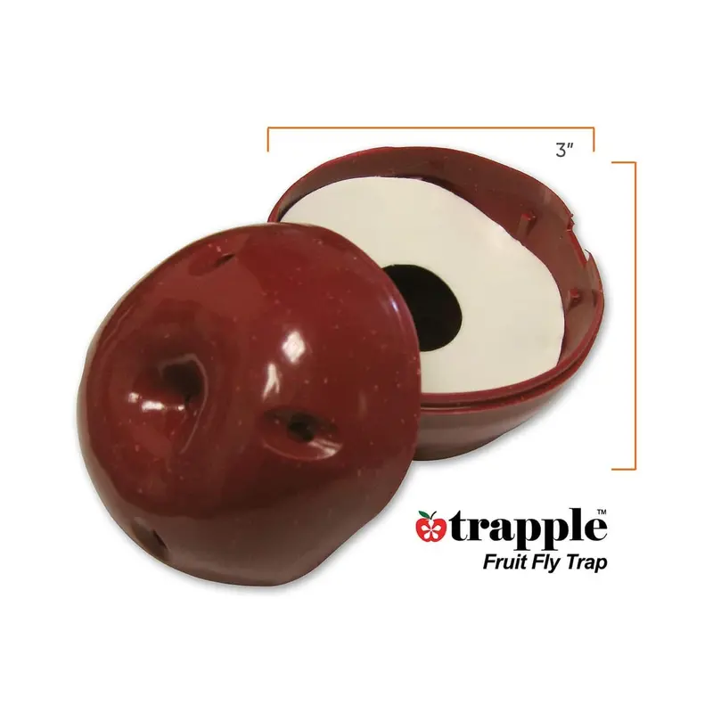 Gardner Trapple 31642 Reusable Apple-Shaped Fruit Fly Trap – Non-Toxic & Eco-Friendly 1