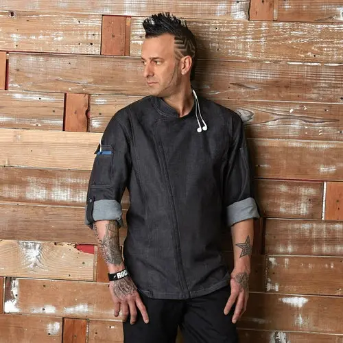 Gramercy Men’S Chef Coat – Black, Small Size 1
