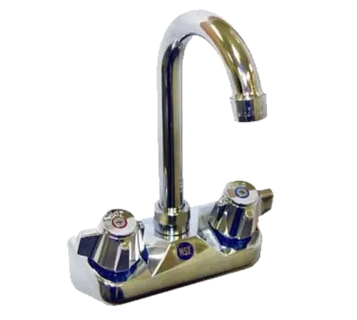 Gsw Usa Aa-412G 4-Inch Wall-Mount Backsplash Faucet – 5-Inch Gooseneck Spout 1