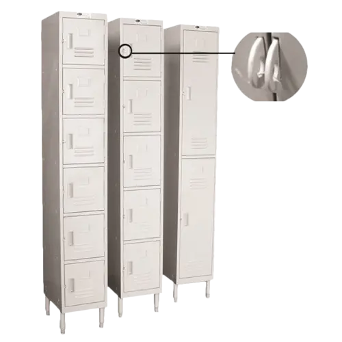 Gsw Usa El-2Dr Two-Tier Compact Steel Employee Locker 1