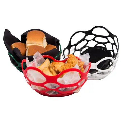 H.S., Inc. Hs1072-Rc Open-Weave Red Chile Serving Basket – 7.75" Diameter × 3.125" Deep 1