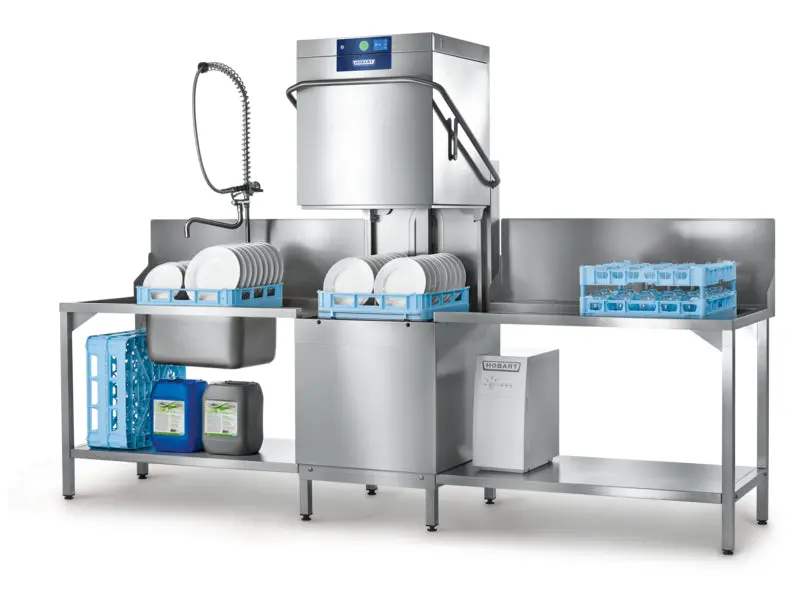 Hobart Amxr-V Profi Dishwasher – Vapostop Technology, Standard Width 1