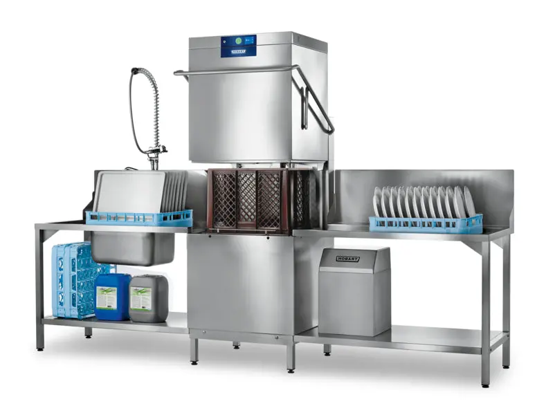 Hobart Amxxl-R Profi Wide Dishwasher – Vapostop + Drain Heat Recovery System 1