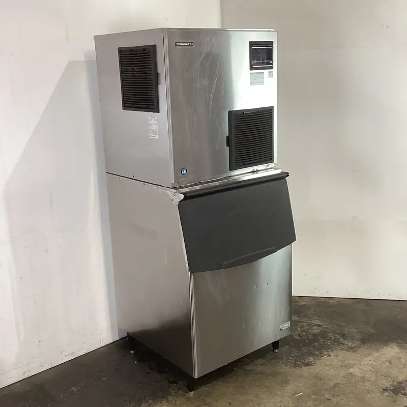 Hoshizaki Fm-1000Ake Ice Machine Paired With B-501Sa Storage Bin (Model 900187) 1