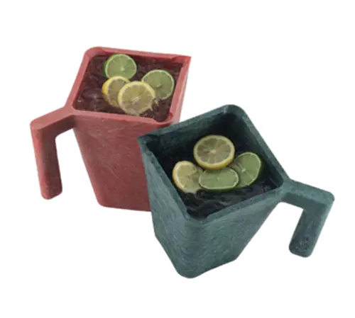 Hs Inc. Hs1007-J 48 Oz Jalapeño-Print Square Plastic Pitcher & Salsa Dispenser 1
