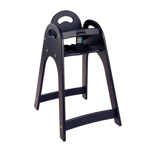 Koala Kare Black Designer High Chair – Stackable Knockdown Model 1