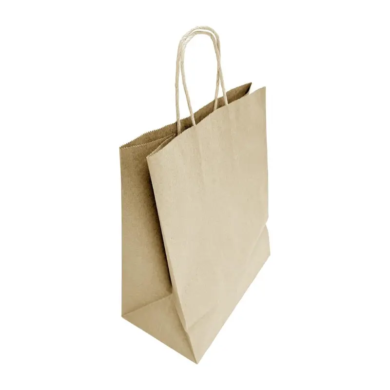 Large Recyclable Twist-Handle Brown Paper Bags – 250-Count Fiesta Pack (Hy766) 1