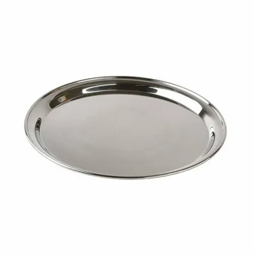 Libertyware Rst12 12-Inch Stainless Steel Round Service Tray 1