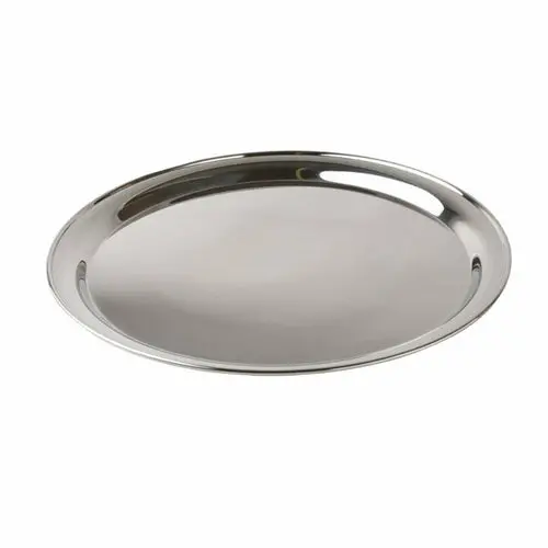 Libertyware Rst16 16-Inch Mirror-Polished Stainless Steel Round Serving Tray 1