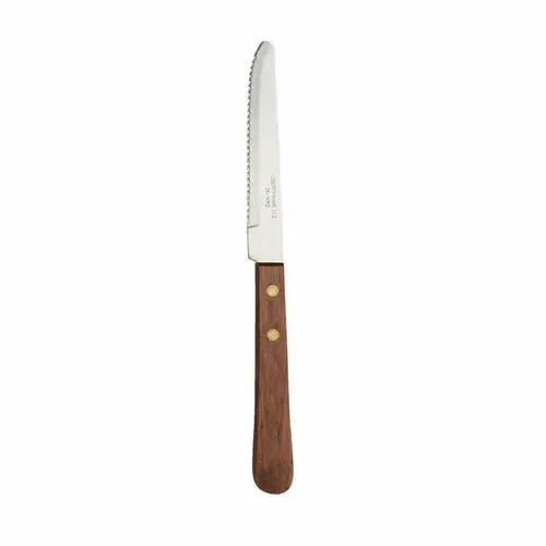 Libertyware Sk-Wr2 Round-End Steak Knife – Ergonomic Wood Handle 1