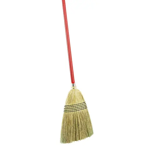 Libman Commercial 57-Inch Corn Broom With Durable Red Steel Handle 1