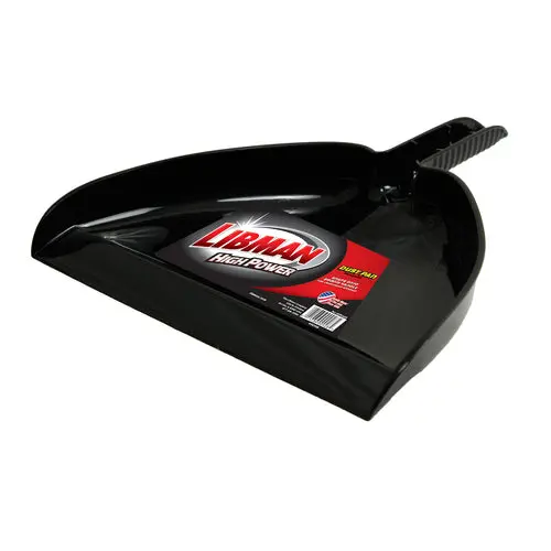 Libman Heavy-Duty Dust Pan – 13" Black Plastic With Rigid Frame & Scoop Design 1