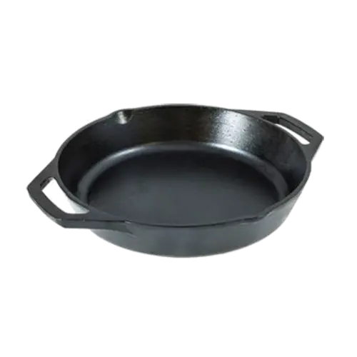 Lodge 10.25-Inch Pre-Seasoned Cast Iron Skillet With Dual Assist Handles 1
