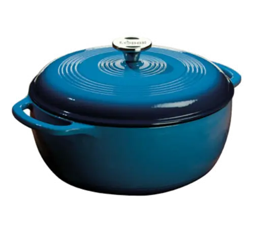 Lodge 6-Quart Caribbean Blue Enameled Cast Iron Dutch Oven 1