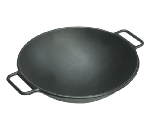 Lodge P14W3 14-Inch Seasoned Cast Iron Wok 1