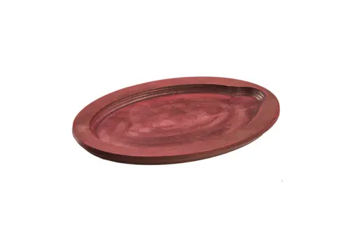 Lodge Uopb1 Chili Pepper Red Wooden Underliner For Cast Iron Serving Griddles 1