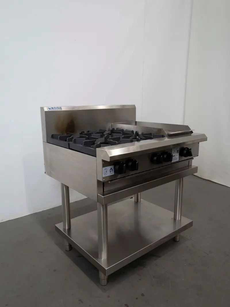 Luus Cs-4B3P Four-Burner Triple-Power Cooktop – Gas & Infrared Hybrid 1