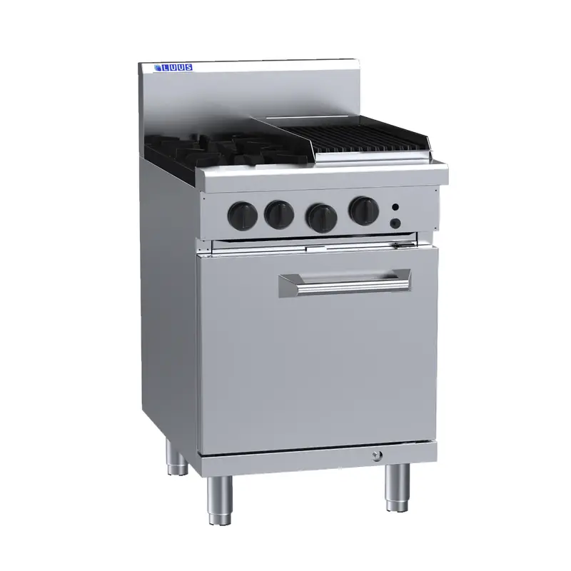 Luus Rs-2B3C-Ng 2-Burner 300Mm Chargrill With Built-In Oven (Natural Gas) 1