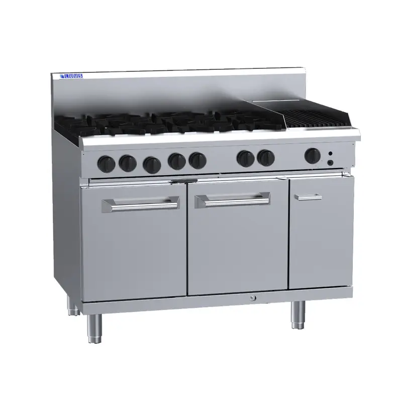 Luus Rs-6B3C-Lpg 6-Burner 300Mm Charbroil Cooktop With Built-In Oven – Propane 1