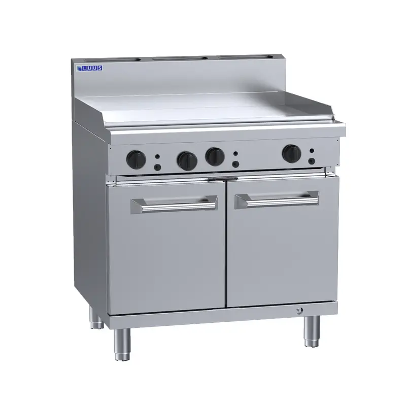 Luus Rs-9P-Ng 900Mm Heavy-Duty Griddle Range With Oven – Natural Gas 1