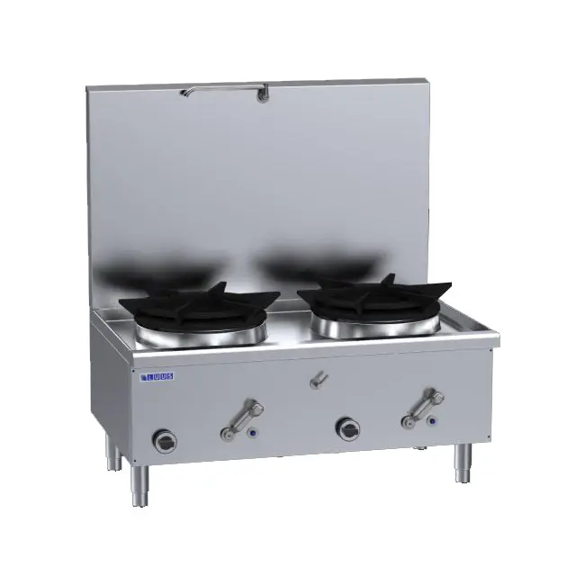 Luus Two-Hole Natural Gas Waterless Stockpot – Wz-2Sp Dual-Burner Sealed-Cook System 1