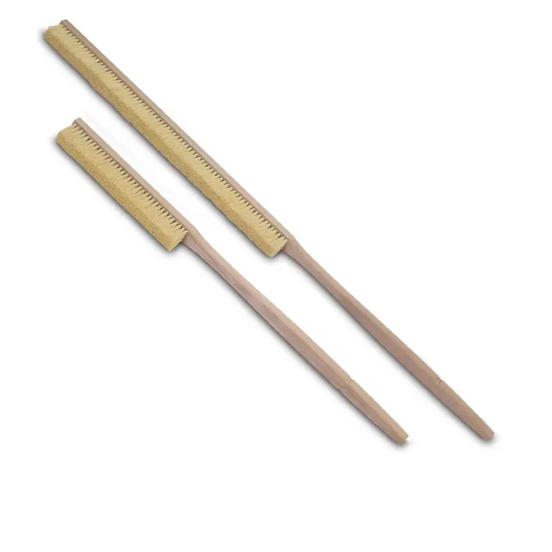 Malish 36-Inch Pizza Oven Brush – Tampico Bristles & Dual-Function Tamp 1