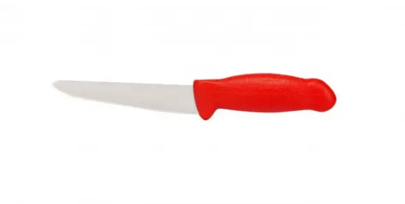 Master Grade Hm-02-15 6-Inch Butcher’S Boning Knife – Red Handle, High-Carbon Steel 1