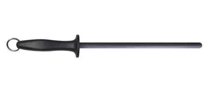 Master Grade St-2500 Non-Impact 11" Black Ceramic Honing Rod – 8 Mohs Hardness 1