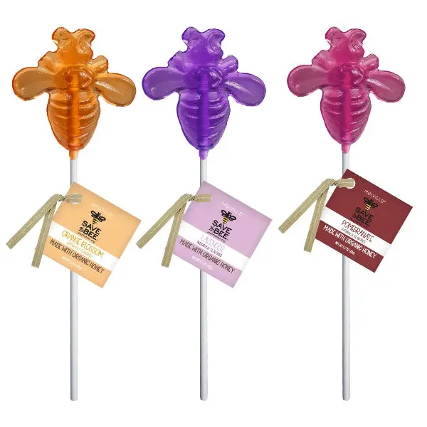 Melville Candy ‘Save The Bee’ Honey Lollipops 1