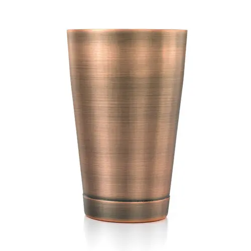 Mercer Culinary M37007Acp Barfly 18 Oz Antique Copper Cocktail Shaker Tin 1