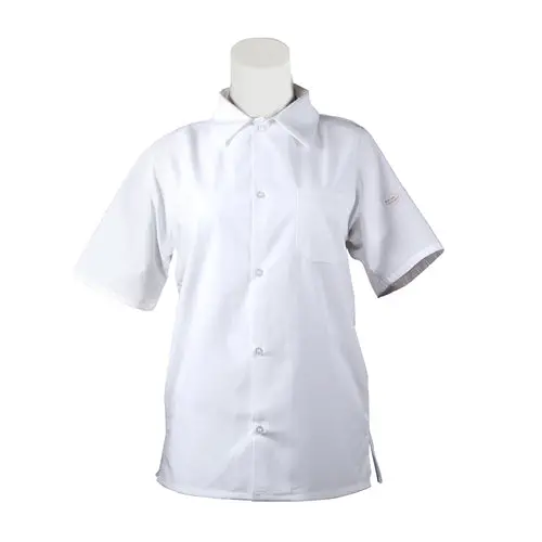 Mercer Culinary M60200Wh1X Millennia Air Cook Shirt – White, Mesh Back, Unisex (1X) 1