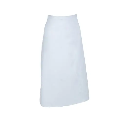 Mercer Culinary M61130Wh Genesis Bistro Waist Apron – 33" X 29", Reversible White Cotton-Poly Blend 1