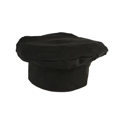 Mercer Culinary Millennia Black Chef Beret – Soft Floppy Toque Hat 1