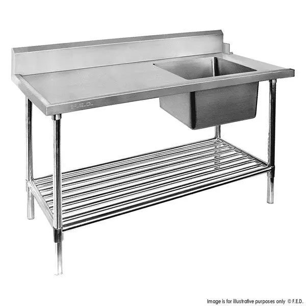 Modular Right-Inlet Dishwasher Sink Bench – 1200Mm (Ssbd7 Series) 1